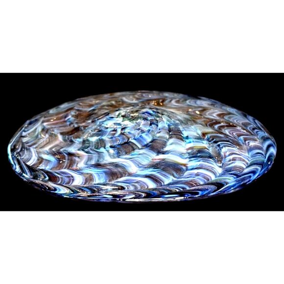 Art Glass Swirled Multi-Colored Decor Gallery Wall Art Accent Cabinet Bookshelf - Picture 6 of 11